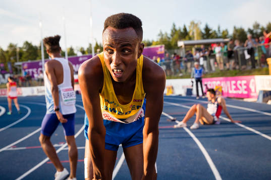th position in the 5000m