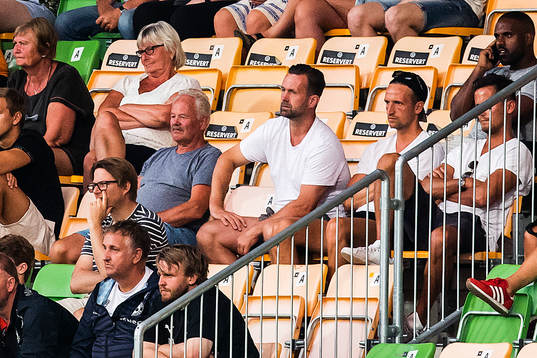 Ronny Deila, head coach of Vålerenga, in the stands