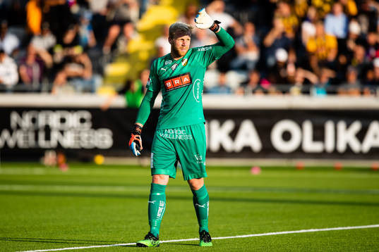Goalkeeper Peter Abrahamsson of Häcken