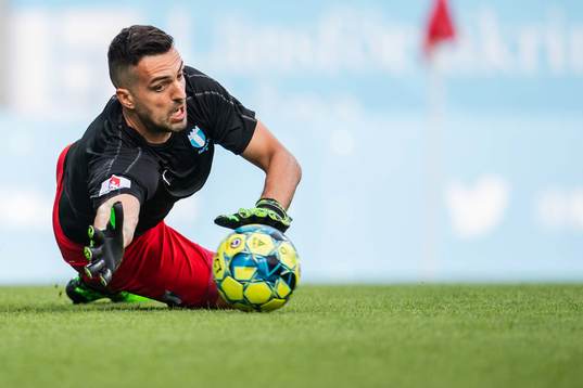 Goalkeeper Dusan Melicharek of Malmö FF