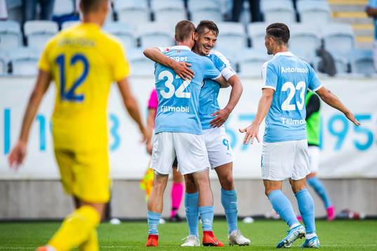 Markus Rosenberg, Jo Inge Berget and Marcus Antonsson of