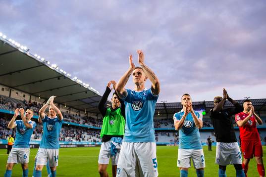 Sören Rieks of Malmö FF celebrates