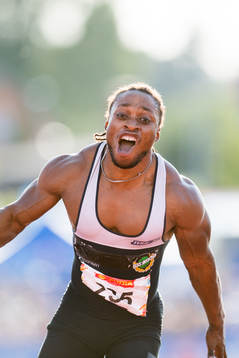 Salum Kashafali celebrates
