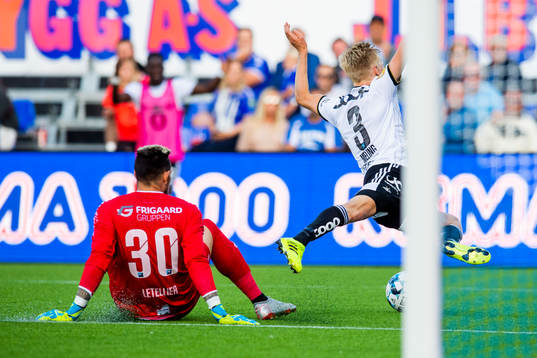 Goalkeeper Alexandre Letellier of Sarpsborg 08 and Birger