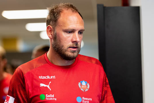 Helsingborgs Andreas Granqvist före fotbollsmatchen i