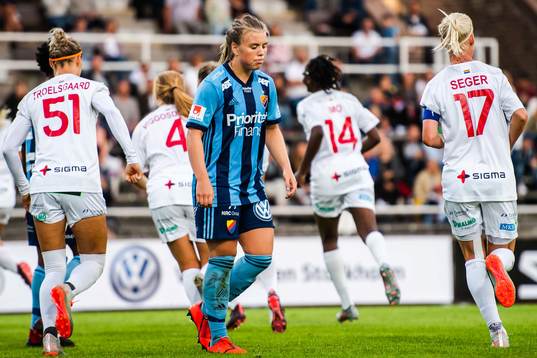 Djurgårdens Ingibjörg Sigurdadottir deppar