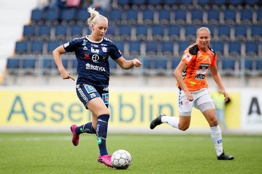 Linköpings Stina Blackstenius och Kristianstads Therese