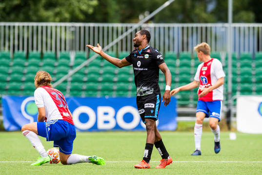 Kachi of Sandnes Ulf looks dejected