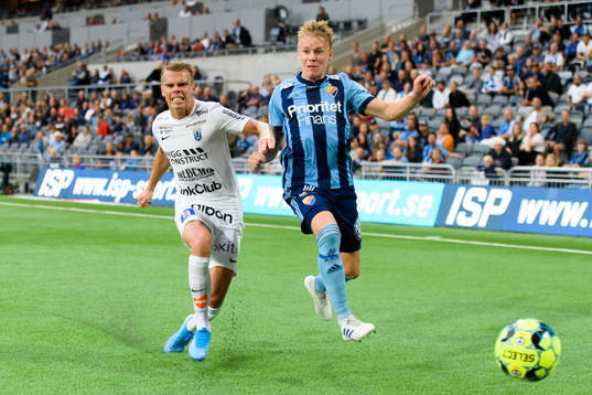 Sirius Elias Andersson och Djurgårdens Elliot Käck