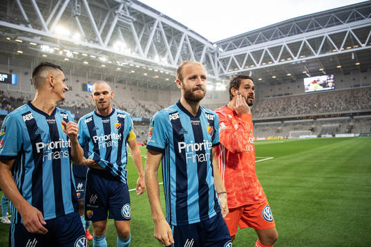 Djurgårdens Haris Radetinac, Marcus Danielson, Curtis