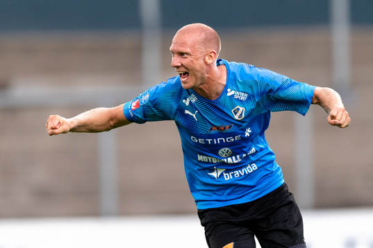 Halmstads Andreas Johansson jublar