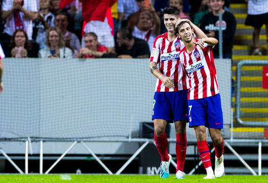 Joao Felix Sequeira of Atletico Madrid celebrates with