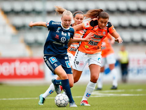 Linköpings Frida Leonardsen Maanum och Kristianstads Anna
