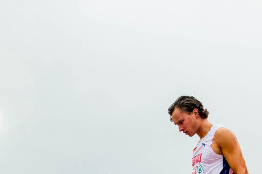 Even Meinseth of Norway looks dejected
