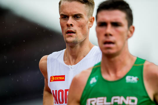 Filip Mangen Ingebrigtsen of Norway and Ryan Forsyth of
