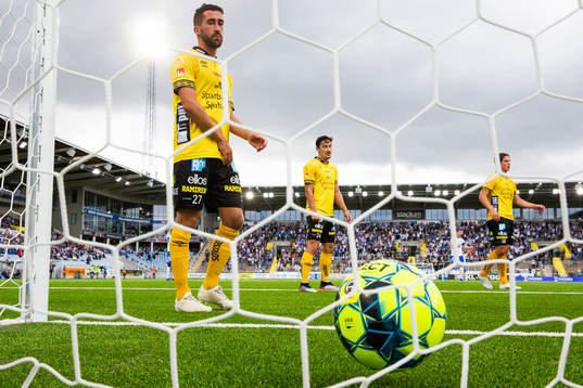 Elfsborgs Frederik Holst och Stefan Ishizaki deppar