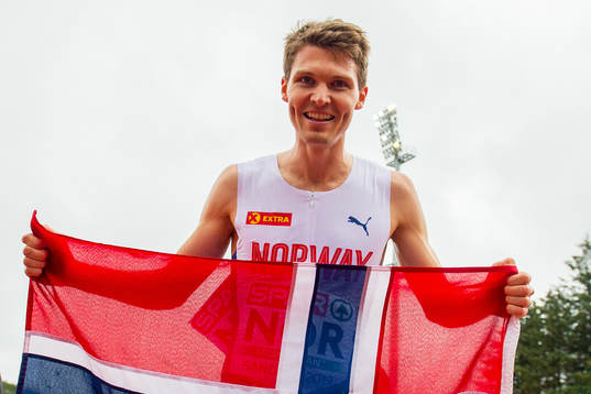 Tom Erling Kårbø of Norway celebrates