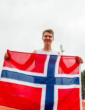 Tom Erling Kårbø of Norway celebrates