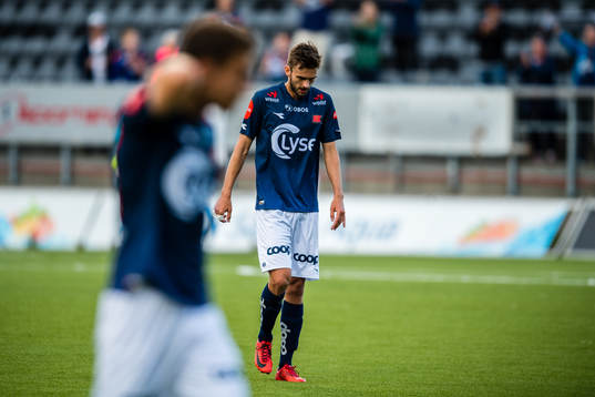 Johnny Furdal of Viking looks dejected