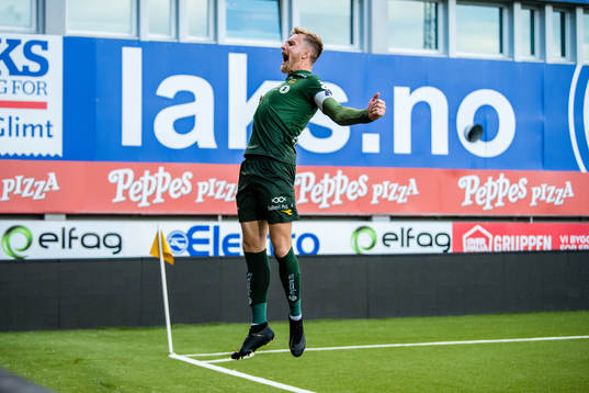 Ricardo Henrique Schuck Friedrich of Bodø/Glimt celebrates
