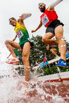 Justinas Berzanskis of Lithuania and Turgay Bayram of