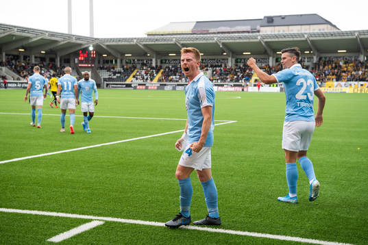 Malmö FFs Anders Christiansen jublar
