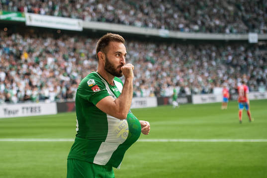 Hammarbys Muamer Tankovic jublar