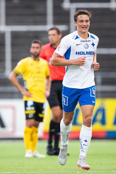 IFK Norrköpings Rasmus Lauritsen jublar