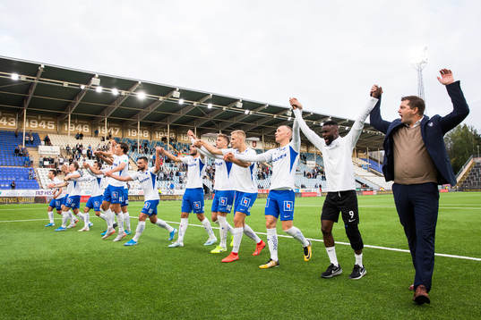 IFK Norrköpings spelare jublar