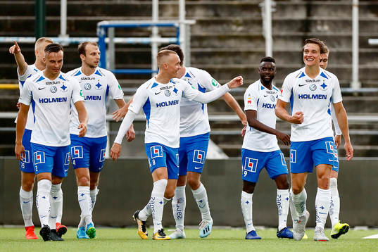 IFK Norrköpings spelare jublar