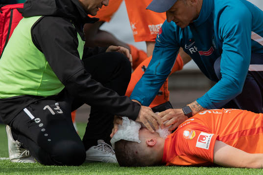 AFC Eskilstunas Adnan Catic skadad