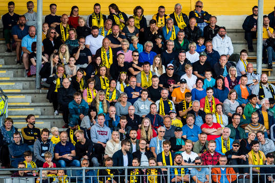 Spectators in the stands