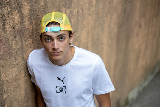 Armand Duplantis poses for a portrait