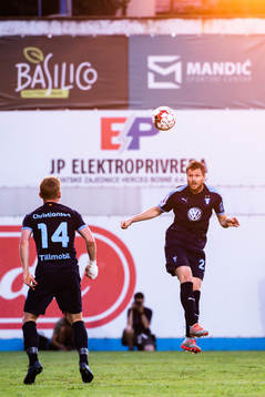 Anders Christiansen and Lasse Nielsen of Malmö FF
