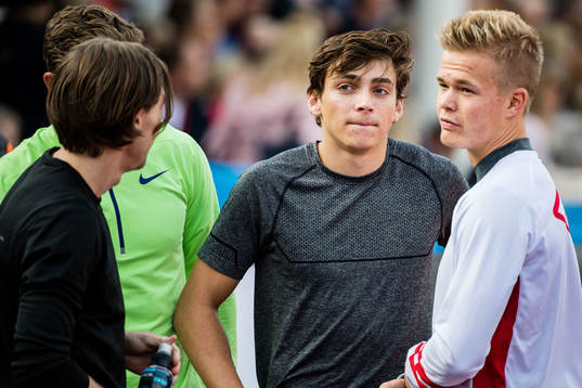 Armand Duplantis, Upsala IF och Sondre Guttormsen, NOR