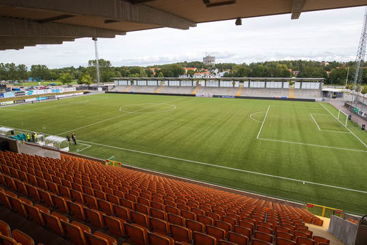 Västerås, Solid Park Arena innan fotbollsmatchen i