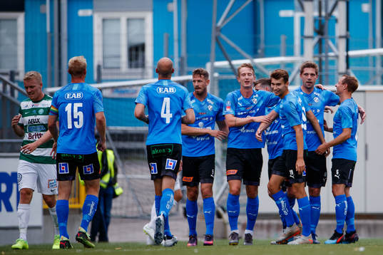 Halmstads Andreas Bengtsson jublar