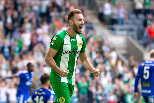Hammarbys Muamer Tankovic jublar