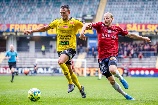 Mjällbys Max Watson och Örgrytes Gustav Ludwigson