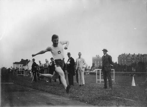 F. Jansson vid mästerskapen i Karlstad 16-17 aug. 1919.