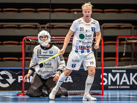 Helsingborgs målvakt Jonathan Edling och Philip Sannum