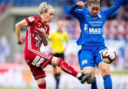 Piteås Cecilia Edlund och Eskilstunas Lisa Dahlkvist