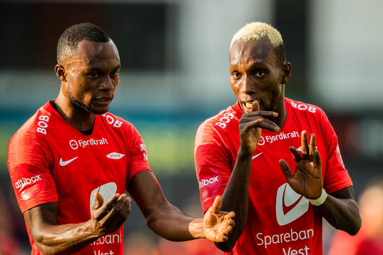 Gilbert Koomson and Karamoko Daouda Bamba of Brann
