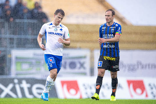 Sirius Niklas Busch Thor deppar bredvid IFK Norrköpings