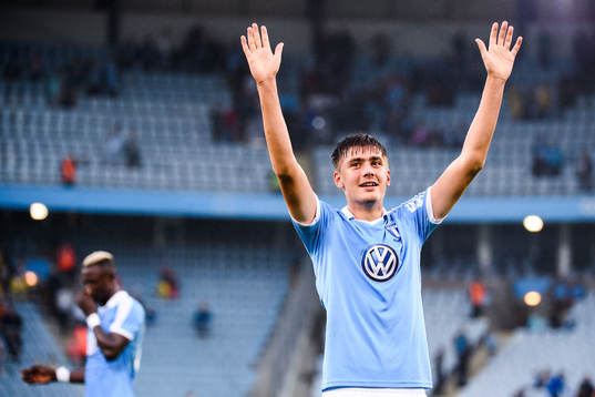 Malmö FFs Tim Prica jublar