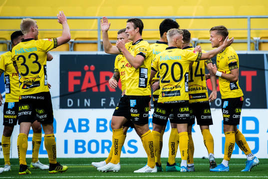 Elfsborgs spelare jublar