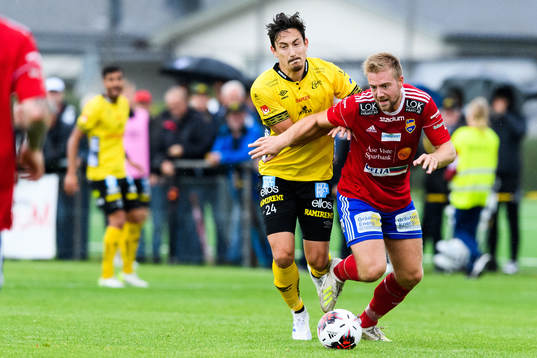 Gauthiods Emil Svensson och Elfsborgs Stefan Ishizaki