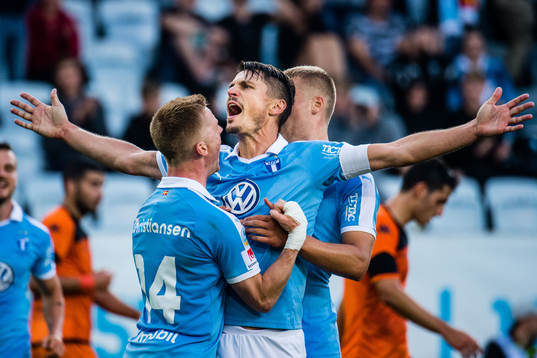 Markus Rosenberg of Malmö FF celebrates
