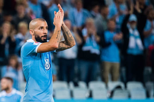 of Malmö FF Guillermo Molins celebrates