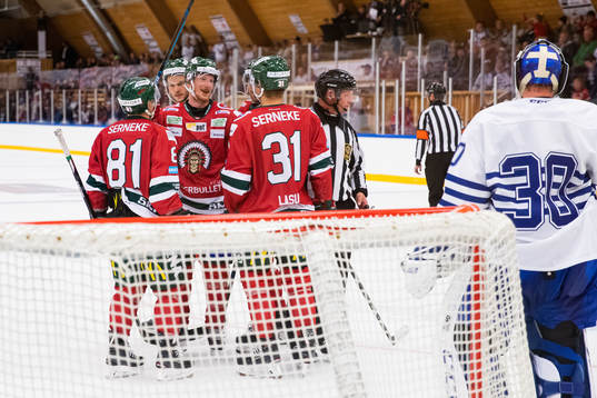 Frölundas Nicklas Lasu jublar